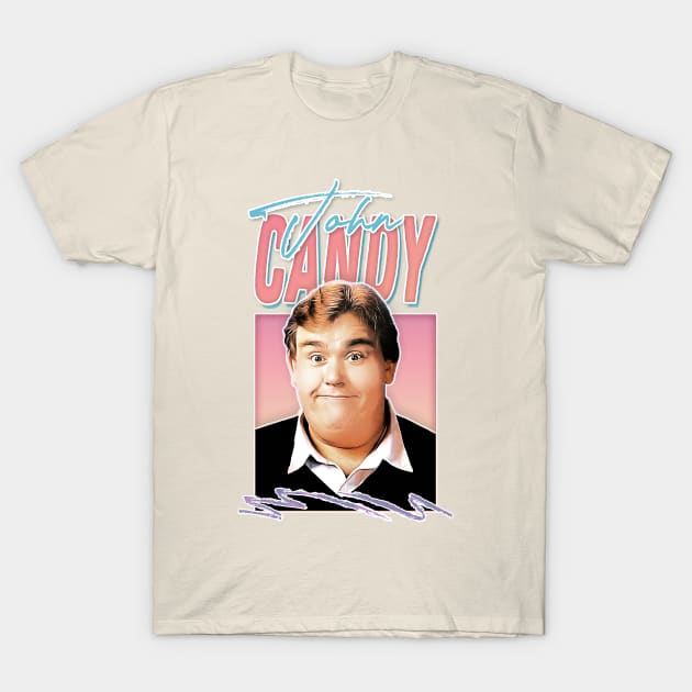 John Candy / 80s Style Retro Fan Art T-Shirt by DankFutura